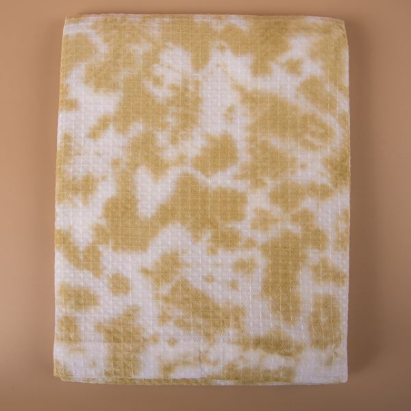 Tie and Dye Bath Towel-BEIGE