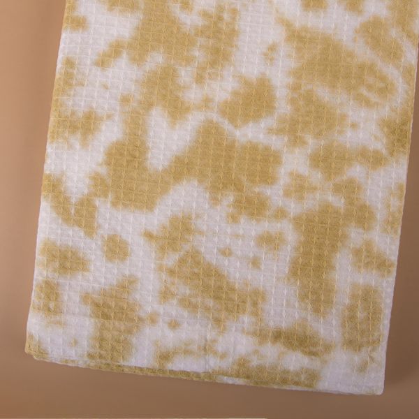 Tie and Dye Bath Towel-BEIGE