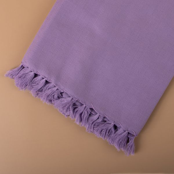 100% COTTON SOLID DYED TOWELS-PURPLE